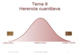 Tema 9: Herencia cuantitativa - genetica.uab.catgenetica.uab.cat/base/continguts/documents/documents.asp?link... · Tema 9: Genética cuantitativa 5 Variación cuantitativa vs mendeliana
