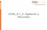 CEBI E7 2: Agitación y Mezcladobiotecnologiaindustrial.fcen.uba.ar/wp-content/uploads/2010/04/... · • Para un tanque con varios baffles y un agitador pequeño tm ≈ 4 tc. •