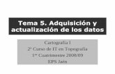 Tema 5. Adquisición y actualización de los datoscoello.ujaen.es/Asignaturas/cartografia/cartografia_ descargas... · Cubre el territorio peninsular con enlaces a Francia, Baleares