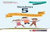 Sesión 5 - Ministerio de Educación del Perú | Minedu · indicación de un voluntario, iniciará una narración, en la que van a considerar palabras claves como: dormir, soñar,