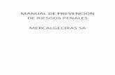MANUAL DE PREVENCIÓN DE RIESGOS PENALES …mercalgeciras.es/doc/MPRP.pdf · SUPERVISIÓN Y SEGUIMIENTO DEL MODELO DE PREVENCIÓN DE RIESGOS PENALES ... cuando se pongan de manifiesto
