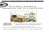 El Libro antes y después de la Imprenta - …acceda.ulpgc.es/bitstream/10553/1284/1/5066.pdf · Universidad de Las Palmas de Gran Canaria El Libro antes y después de la Imprenta