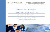 Informe de Actividades - H. Ayuntamiento de Acapulco · Informe de Actividades Octubre 2015 – Marzo 2016 Secretaría de Administración y Finanzas Subsecretaría de Administración
