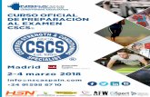 Curso oficial de preparación para la certificación CSCS · ... principios del entrenamiento, cinesiología y ciencias ... de la Fuerza y del Acondicionamiento Físico. ... ámbito