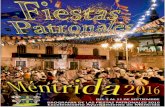 Programa Fiestas-Patronales 2016 - Inicio - …mentrida.es/images/publicaciones/fiestas_locales/2016/fiestas... · Para un desarrollo ordenado y ágil en la procesión, las peñas