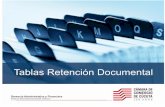 CONTROL DE CAMBIOS DE LA TABLA DE RETENCIÓN DOCUMENTAL · actualizados los Instrumentos archivísticos dentro de los cuales están las Tablas de Retención Documental. La organización