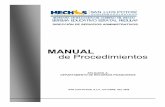 MANUAL de Procedimientos - seer.slp.gob.mxseer.slp.gob.mx/TRANSPARENCIA/RF_Manual de Procedimientos.pdf · Recoge los cheques y revisa para compararlos con la nómina de adeudos Entrega
