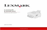 Lexmark E320/E322 - Toner impresoras. Compra-venta … · Uso del modo de rastreo hexadecimal ... Si el trabajo que desea cancelar se está imprimiendo y la luz Lista/Datos ... 6
