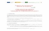 Programa de Climatización Programa de Climatización ... · PASO PASO PASO 6666: Cumplimente en el formulario los datos del repre sentante legal de la empresa indicados en la pestaña