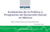 Presentación de PowerPointsiteresources.worldbank.org/.../Presentacion_Dominicana.pdf · Toma de mejores decisiones Rendición de cuentas Planeación de la Política Social: Evaluación