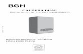 CALDERA DUAL - bgh.com.ar · Regulación de la presión del agua en la instalación La presión de carga con la instalación fría, leída en el manómetro de la caldera (17 - fig.