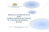REGLAMENTO DE ORGANIZACIÓN Y FUNCIONES … · Desarrollo Concertado (PDC), el Presupuesto Institucional (PIA) y el Plan Operativo Institucional (POI) entre los principales instrumentos