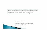 Realidad y necesidades respiratorias del paciente con ... 2011/paiva.pdf · Realidad y necesidades respiratorias del paciente con neurológicas Dra Rebeca Paiva Hospital Exequiel