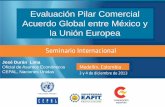 Evaluación Pilar Comercial Acuerdo Global entre México y la … · Principales objetivos Identificar los principales sectores beneficiados tras la suscripción del Acuerdo de Asociación