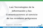 Las Tecnologías de la Información y las …redcolombianafa.org/documentos/Dia2-Presentacion-FIMA(2).pdf · información y las comunicaciones, divulgación de las actividades ...
