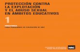 Protección contra la exPlotación y el abuso sexual en ... · PDF file... Prevención de la explotación y abuso sexual en escuelas / centros de aprendizaje ... violencia basada en