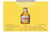 FICHA DE PRODUCTO Amstel - letsbeer.com · Mezcla equilibrada de cerveza y zumos naturales con un contenido alcohólico de 2% en volumen. El resultado es una bebida muy refrescante,