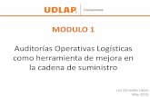 Auditorías Operativas Logísticas como herramienta de ... · como herramienta de mejora en la cadena de suministro Luz González ... (enfoque a procesos) Evaluación sesión 1 ...