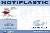 JUNIO 2014 No. 67 - AVIPLA – Asociación Venezolana de ...avipla.org/wp-content/uploads/2014/06/notiplastic-junio-2014.pdf · Pdvsa firmó acuerdo con Eni y Repsol para desarrollar