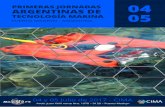 PRIMERAS JORNADAS ARGENTINAS DE 04 … · La historia de la tecnología marina: •El hombre debajo del agua •Los primeros instrumentos ... espacial (Dra. Cristina Rodriguez) La