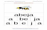 conciencia fonologica palebras-silabas-letras-1-letra arial · Ginés Ciudad-Real Núñez y Maribel Martínez Camacho CONCIENCIA FONOLÓGICA