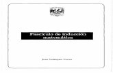 Fascículo de inducción · VELÁZQUEZ TORRES, Juan. Fascículo de inducción matemática. Facultad de Ingeniería, 2008, 63 p. Fascículo de inducción matemática Prohibida la reproducción