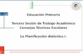Educación Primaria Tercera Sesión de Trabajo … · Construir competencias desde la escuela. Santiago de Chile, Dolmen Pedagógica, Océano. Proceso Planificación Plan de estudios