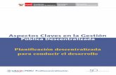 Planificación - cepal.org · Proyecto USAID/Perú ProDescentralización ... II. Funciones del Centro Nacional de Planeamiento Estratégico-CEPLAN ... Conducir el proceso de construcción