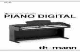 PIANO DIGITAL DE INSTRUCCIONES - images.thomann.deimages.thomann.de/pics/prod/150868_manual_es.pdf · prendentes, etc., con lo que es ideal para pianistas de cualquier edad. Así