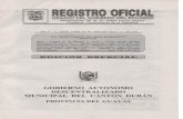  · Mañosca N" 201 y Av. 10 de Agosto Sueursal Guayaquil: Malecón N" 1606 y Av. 10 de Agosto - Telf. 2527 - 107 ... basado en la creación de ordenanzas. que integre la normativa