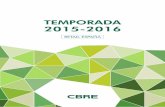 TEMPORADA 2015-2016 - tendenciasinmobiliarias.es · Fruto de una creciente demanda por parte de los grandes cadenas de distribución, con un foco muy claro en centros comerciales