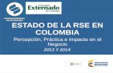 ESTADO DE LA RSE EN COLOMBIA - Administración de Empresasadministracion.uexternado.edu.co/PRME/memorias/Estado de la RSE e… · Fuente: Centro Colombiano de Filantropía, Universidad