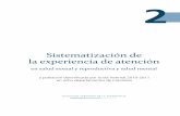 Sistematización de la experiencia de atención - Ministerio de … · 2016-07-06 · Sucre Pedro Nel Rodríguez Sáenz Gestor ... descriptiva cómo se aplicaron los principios, ...