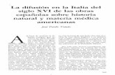 siglo XVI de las obras españolas sobre historia natural …digital.csic.es/bitstream/10261/50409/1/JPardo-1992-La difusión en... · las características y las condiciones que marcaron