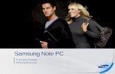 Samsung Note PC - Bienvenidos a AsIAP · Expectativas del Cliente: Calidad sin rival La mejor performance tecnológica Diseñada para atraer El estilo de servicio sin ... Centrosde