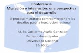 Conferencia Migración e integración: una perspectiva …apnad.org/wp-content/uploads/PPT_GuillermoAcuna.pdf · mismo periodo del año pasado. – En Honduras, en el primer semestre