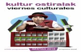 kultur ostiralak - Ayuntamiento de Sestao - Inicio · 2018-01-05 · las obras y espectáculos que incluye cada bono. ... Loli Noguera, Maika González, Mari Carmen Relancio, ...