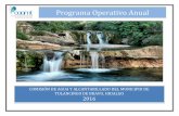 COMISIÓN DE AGUA Y ALCANTARILLADO DEL …€¦ · comisiÓn de agua y alcantarillado del municipio de tulancingo de bravo, hidalgo - 2 - caamt programa operativo anual 2016 1. presentaciÓn