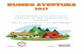 RUMBO AVENTURA - Sitio web oficial M.I. Ayuntamiento de ... · FICHA TECNICA RUMBO AVENTURA 2017 Participantes: Niños y niñas que durante el curso escolar 2016/2017 hayan realizado