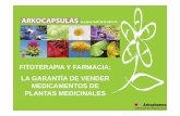 FITOTERAPIA Y FARMACIA: LA GARANTÍA DE …videoteca.farmaceuticosdesevilla.es/videoteca/docs/plantas... · cuales el uso de la fitoterapia no es habitual en España. ... ¿Indicaciones?