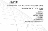 Manual de funcionamiento - Distribuidor Informáticab2b.ingrammicro.es/distribuidor/img/fabricantes/apc/pdfs/smart-ups... · • Sólo en modelos de 230 V: Para cumplir con la Directiva