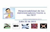 Responsabilidad de los Administradores frente a las NIIFincp.org.co/Site/2011/info/archivos/ss9.pdf · deberes de los administradores para hacer atractiva la inversión extranjera.