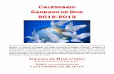 CALENDARIO SAGRADO DE D 2012-2013 - Libro …libroesoterico.com/biblioteca/Cristianismo Exoterico/Las doce... · calendario sagrado de dios 2012-2013 porque el esposo es cabeza de