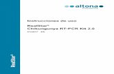 Instrucciones de uso RealStar Chikungunya RT-PCR Kit 2 · PDF file2018-06-21 · del virus de chikunguña (CHIKV). 2. Componentes del kit ... • Debe evitarse la descongelación y