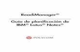 ReadiManager® Guía de planificación de IBM® Lotus® …supportdocs.polycom.com/.../pw_item_show_doc/rm_ln_scheduling_e… · Se han realizado todos los esfuerzos posibles para