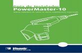 D-302997 PowerMaster-10 Guía del Instalador de instalador... · Guía de instalación (este manual ... equivalente. Este filtro se conecta simplemente al jack RJ-31X y permite trabajar