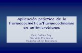 Aplicación práctica de la Farmacocinética ... · En el caso de los antimicrobianos, ... In vivo ABC/CIM Pacientes UCI Gérmenes Gram(+) D.Soy ... FARMACOCINETICA .