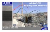 APROCEM Hormigones Masivos - INTI · Es necesario corregir NCh170 homologando ACI La resistencia mecánica, las dimensiones de los elementos, son importantes