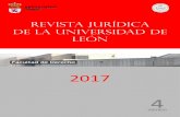REVISTA JURÍDICA de la universidad de leóncentros.unileon.es/derecho/files/2018/02/Revista-Jurídica-de-la... · Derecho del Trabajo y de la Seguridad Social Universidad de León
