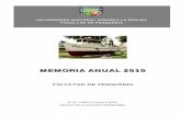UNIVERSIDAD NACIONAL AGRARIA LA MOLINA FACULTAD … 2010.pdf · El presente documento constituye la Memoria Anual 2010 de la Facultad de Pesquería, elaborada por el Decanato, ...
